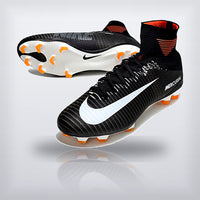 Tachos Mercurial Superfly 5 Elite FG Negro Naranja, vista 2 — X Cleats MX