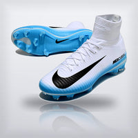 Tachos Mercurial Superfly 5 Elite FG Azul Cielo Blanco — X Cleats MX