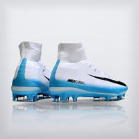 Tachos Mercurial Superfly 5 Elite FG Azul Cielo Blanco, vista 3 — X Cleats MX