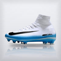 Tachos Mercurial Superfly 5 Elite FG Azul Cielo Blanco, vista 4 — X Cleats MX