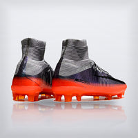 Tachos Mercurial Superfly 5 Elite FG Gris Naranja, vista 3 — X Cleats MX