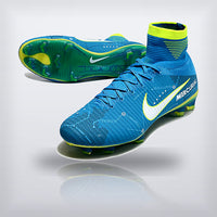 Tachos Mercurial Superfly 5 Elite FG Azul Verde — X Cleats MX