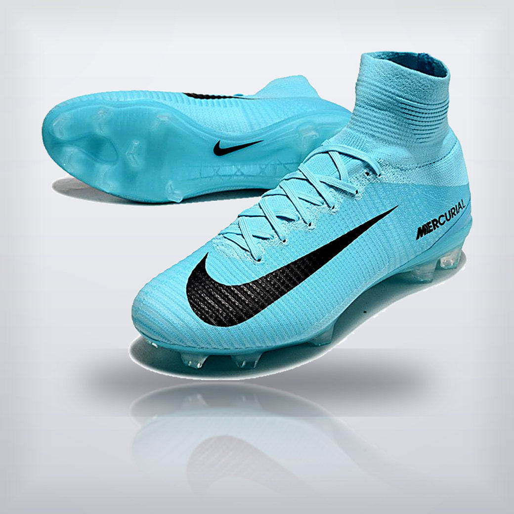 Tachos Mercurial Superfly 5 Elite FG Turquesa — X Cleats MX