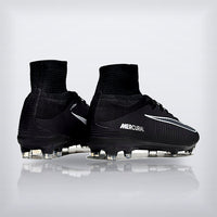 Tachos Mercurial Superfly 5 Elite FG Negro Blanco, vista 2 — X Cleats MX