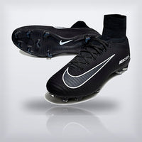 Tachos Mercurial Superfly 5 Elite FG Negro Blanco — X Cleats MX