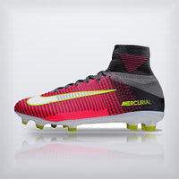 Tachos Mercurial Superfly 5 Elite FG Rosa Volt, vista 4 — X Cleats MX