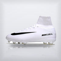 Tachos Mercurial Superfly 5 Elite FG Blanco Total, vista 4 — X Cleats MX