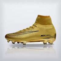 Tachos Mercurial Superfly 5 CR7 Elite FG Dorado, vista 4 — X Cleats MX