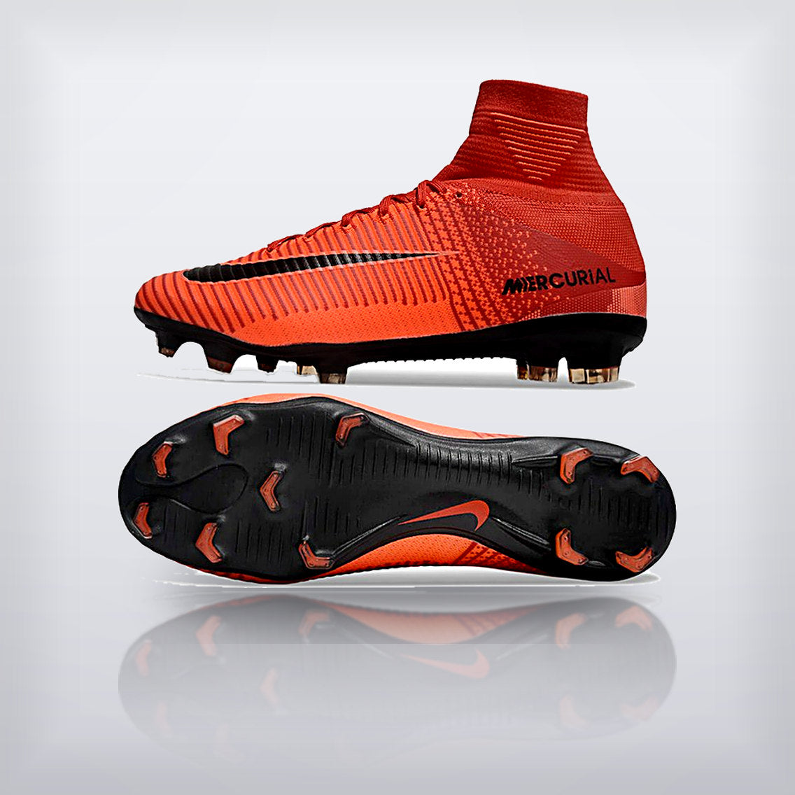 Tachos Mercurial Superfly 5 Elite FG Rojo Naranja — X Cleats MX