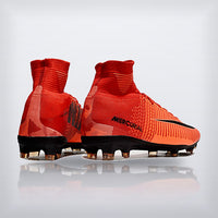 Tachos Mercurial Superfly 5 Elite FG Rojo Naranja, vista 2 — X Cleats MX