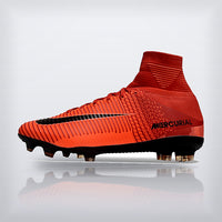Tachos Mercurial Superfly 5 Elite FG Rojo Naranja, vista 4 — X Cleats MX