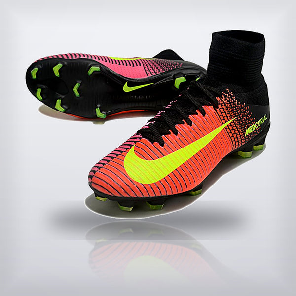 Tachos Mercurial Superfly 5 Elite FG Negro Rosa Volt — X Cleats MX