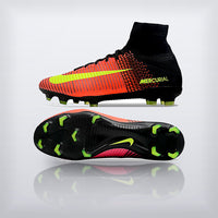 Tachos Mercurial Superfly 5 Elite FG Negro Rosa Volt, vista 3 — X Cleats MX