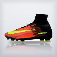 Tachos Mercurial Superfly 5 Elite FG Negro Rosa Volt, vista 4 — X Cleats MX