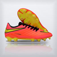 Tachos Hypervenom Elite FG Coral Amarillo, vista 2 — X Cleats MX