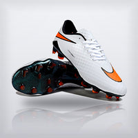 Tachos Hypervenom Elite FG Blanco Naranja, vista 4 — X Cleats MX