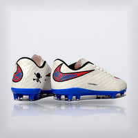 Tachos Hypervenom Elite FG Crema Azul, vista 3 — X Cleats MX
