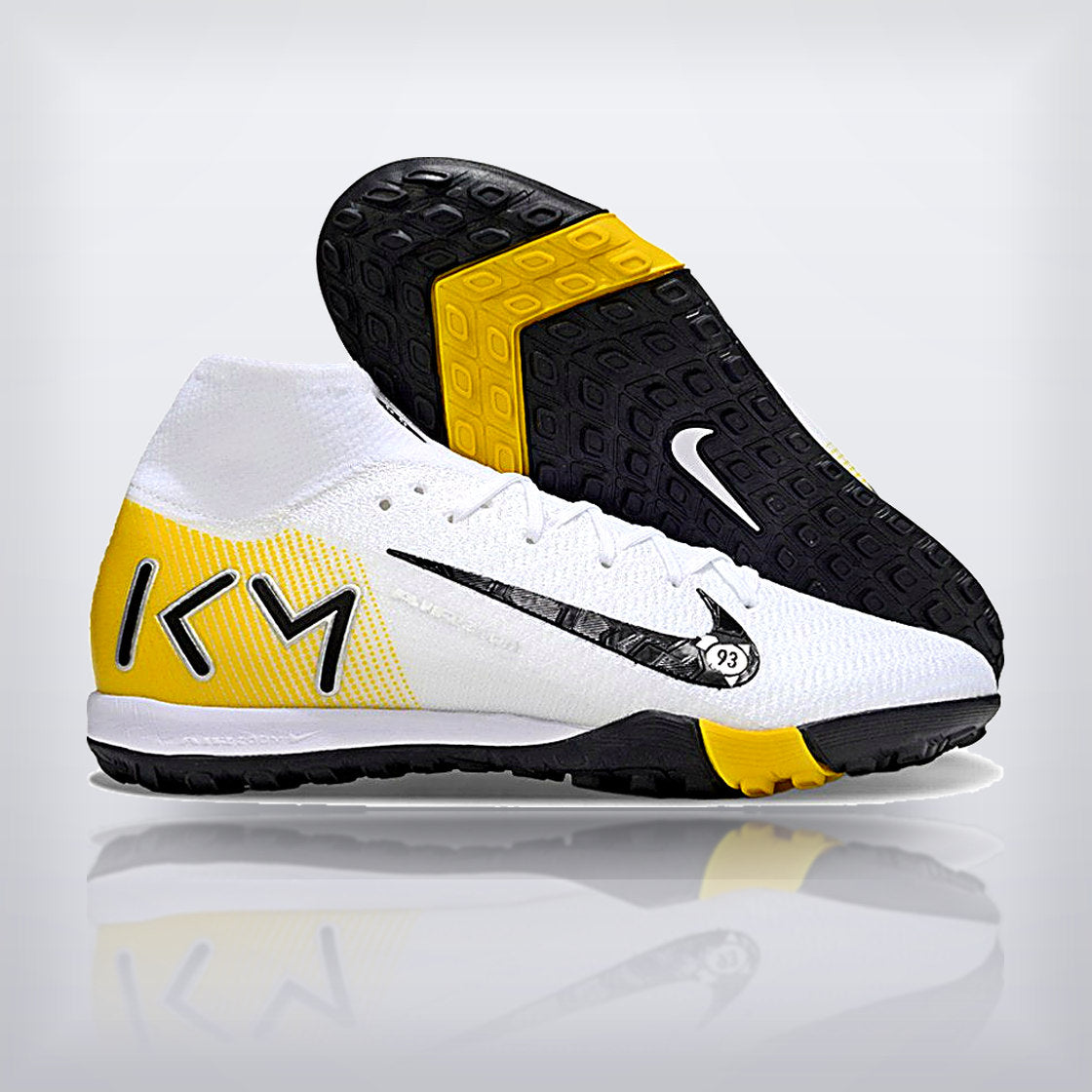 Tachos Air Zoom Mercurial Superfly 10 Elite TF Blanco Dorado — X Cleats MX