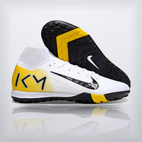 Tachos Air Zoom Mercurial Superfly 10 Elite TF Blanco Dorado — X Cleats MX