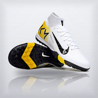 Tachos Air Zoom Mercurial Superfly 10 Elite TF Blanco Dorado, vista 4 — X Cleats MX