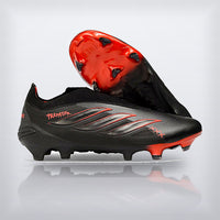Tachos Predator Elite Laceless FG Negro Rojo, vista 2 — X Cleats MX