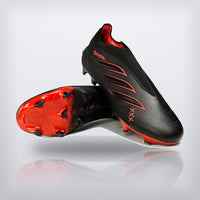 Tachos Predator Elite Laceless FG Negro Rojo, vista 4 — X Cleats MX