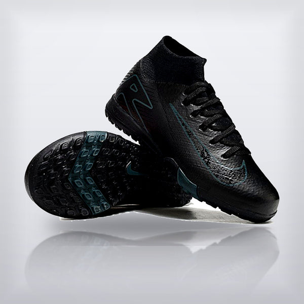 Tachos Jr. Mercurial Superfly 10 TF Negro Gris — X Cleats MX