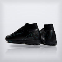 Tachos Jr. Mercurial Superfly 10 TF Negro Gris, vista 3 — X Cleats MX