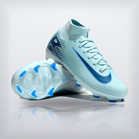 Tachos Jr. Mercurial Superfly 10 FG Azul Cielo — X Cleats MX