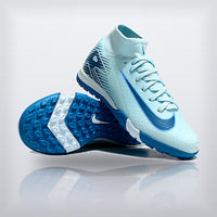Tachos Jr. Mercurial Superfly 10 TF Azul Cielo — X Cleats MX