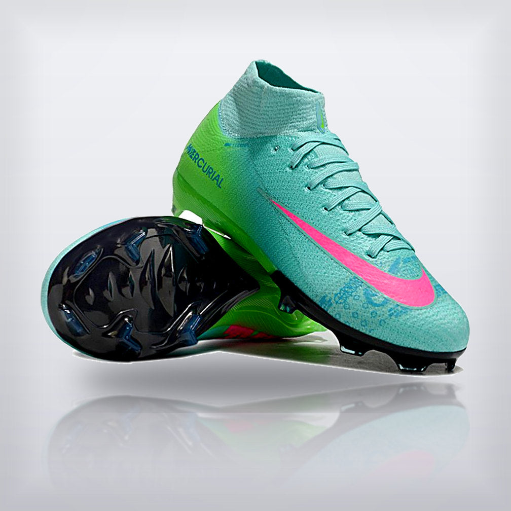 Tachos Jr. Mercurial Superfly 10 FG Menta Verde — X Cleats MX