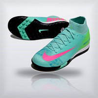 Tachos Jr. Mercurial Superfly 10 TF Menta Negro, vista 2 — X Cleats MX