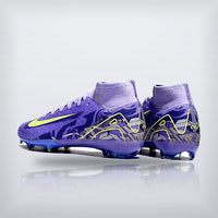 Tachos Jr. Mercurial Superfly 10 FG Morado Volt, vista 3 — X Cleats MX