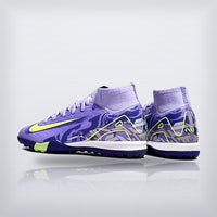 Tachos Jr. Mercurial Superfly 10 TF Morado Volt, vista 3 — X Cleats MX