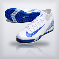 Tachos Jr. Mercurial Superfly 10 TF Blanco Azul, vista 2 — X Cleats MX