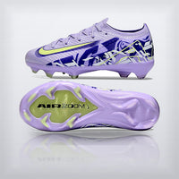 Tachos Jr. Mercurial Vapor 16 FG Lila Estampado, vista 3 — X Cleats MX