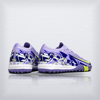 Tachos Jr. Mercurial Vapor 16 TF Lila Estampado, vista 2 — X Cleats MX