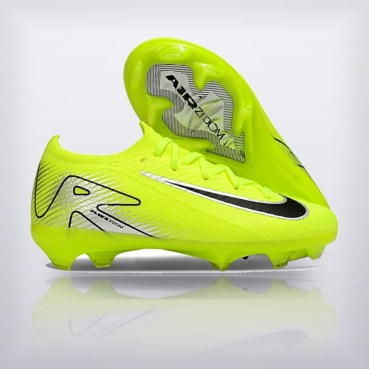 Tachos Jr. Mercurial Vapor 16 FG Volt Blanco — X Cleats MX