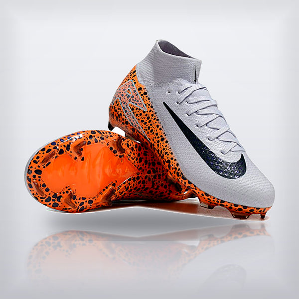 Tachos Jr. Mercurial Superfly 10 FG Safari Naranja — X Cleats MX