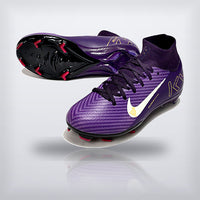 Tachos Jr. Mercurial Superfly 10 FG Mbappe Morado, vista 2 — X Cleats MX