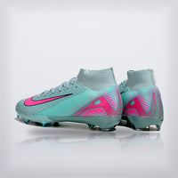 Tachos Jr. Mercurial Superfly 10 FG Menta Rosa Plata, vista 3 — X Cleats MX
