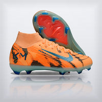 Tachos Jr. Mercurial Superfly 10 FG Naranja Tigre, vista 2 — X Cleats MX