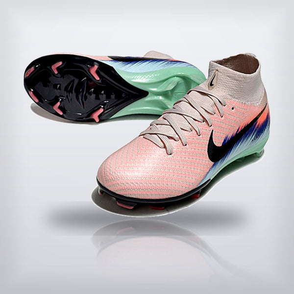 Tachos Jr. Mercurial Superfly 10 FG Rosa Menta — X Cleats MX
