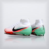 Tachos Jr. Mercurial Superfly 10 FG Blanco Menta, vista 2 — X Cleats MX