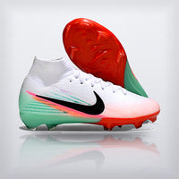 Tachos Jr. Mercurial Superfly 10 FG Blanco Menta, vista 3 — X Cleats MX