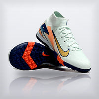 Tachos Jr. Mercurial Superfly 10 TF Blanco Naranja — X Cleats MX