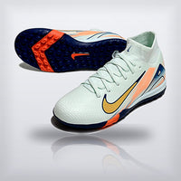 Tachos Jr. Mercurial Superfly 10 TF Blanco Naranja, vista 2 — X Cleats MX