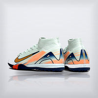 Tachos Jr. Mercurial Superfly 10 TF Blanco Naranja, vista 3 — X Cleats MX
