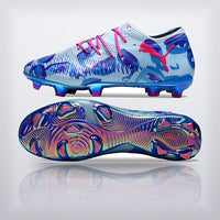 Tachos Future 9 Ultimate FG Azul Rosa, vista 3 — X Cleats MX