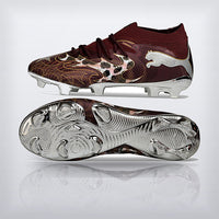 Tachos Future 9 Ultimate FG Café Animal Print, vista 2 — X Cleats MX
